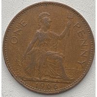Великобритания 1 пенни 1966 г.