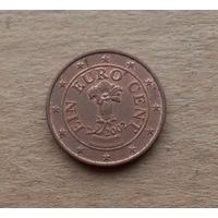 Австрия, 1 евроцент 2002 г.