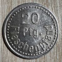 Монета 20 пфеннигов Федеральная железнодорожная служба социального обеспечения Кассель С рубля без МЦ.
