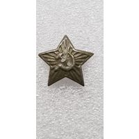 Кокарда звезда на пилотку РККА пришивная*