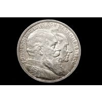 5 марок 1906 г. Баден (Германия), Фридрих I. "50 лет свадьбе Фридриха I и Луизы Прусской". Штемпельный блеск, пореже!