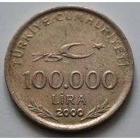 Турция, 100000 лир, 2000 год, XF