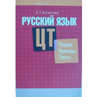 Русский язык ЦТ. Теория, примеры, тесты.  Н.Т.Антропова. Аверсэф. 2018.