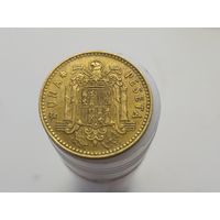 1 песета Испания 1975 год в звезде 1979 лот 44