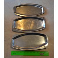 Тарелки нержавейка. СССР. Цена за три.