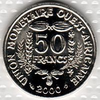 Западная Африка (ВСЕАО) 50 франков, 2000 UNC