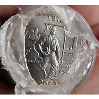 25 центов (квотер) 2003 Д США  Иллинойс АU Ролл