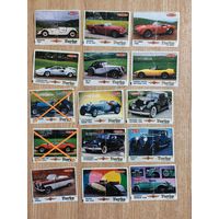 Вкладыши Turbo Classic Турбо класик , серия  1-70 c надписи / фантики авто auto / Цена за 1 шт
