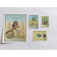 Мадагаскар 1988  3 м+ бл.