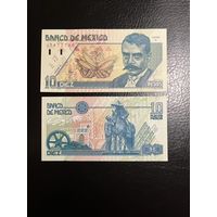 Мексика 10 песо 1994 года aUNC 7777