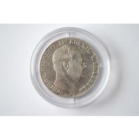 Талер 1859A. Пруссия. Оригинал. Серебро.