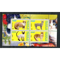 Бурунди - 2011 - Коты - 1 блок. MNH.  (Лот 70HD)-T4P29