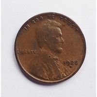 США 1 цент 1928 г. D