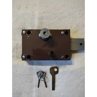 Замок гаражный, 2 ключа, реставрация. См. описание.