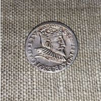 3 гроша 1593 Рига, штемпельный блеск!!!