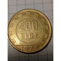 200 лир Италия  1978 год