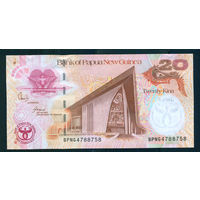Папуа Новая Гвинея 20 кина 2008 юбид. пластик полимер пресс UNC