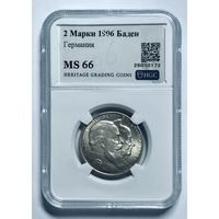 2 марки 1906 Баден ms 66