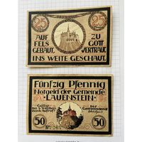 Нотгельд 25-50 пфеннигов Германия Лауенштейн-0101