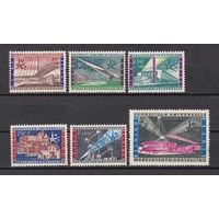 91.Bg. Бельгия. Всемирная выставка в Брюсселе. 1958 г. Полная серия. Mi.##1094 -1099(*).