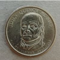 США 1 доллар, 2008 Президент США - Джон Куинси Адамс (1825-1829) Отметка мд: "D" - Денвер, KM# 427