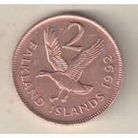 Фолклендские острова 2 пенс 1992