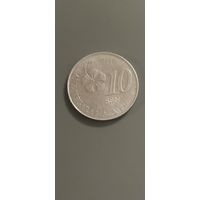 Малайзия 10 сенов 2016г.