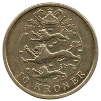 Королевство Дания. 10 крон 2004.