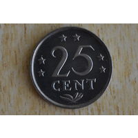 Антильские острова 25 центов 1984