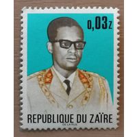 Марка Заир, Конго, президент Жозеф Мобуту, 1973 г.,