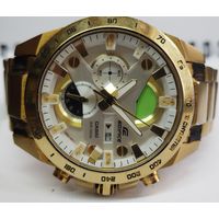 Часы "Casio-EDIFICE" крупные,корпус и браслет сталь
