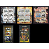 Серия блоков АВТОМОБИЛИ ТЕХНИКА  MNH