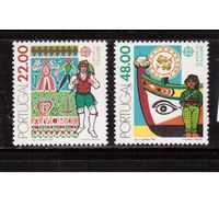 Португалия-1981, (Мих.1531-1532) **, Европа СЕРТ, Фольклор