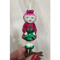 Елочные игрушки, стекло Редиска из набора Чиполлино