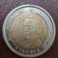 Испания 2 евро 2001