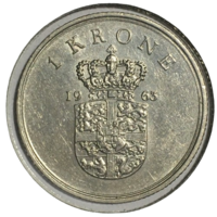 Дания 1 крона, 1963 (холдер)