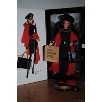 Коллекционная КУКЛА БАРБИ от MATTEL_дизайна_от Donny Karan_1995 года выпуска_Оригинал_в родной одежде,с аксессуарами,(всё кроме очков),кукла брюнетка,более редкая,чем блондинка!