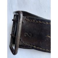 Кож.ремень  нач.комсостава РККА ещё на железной рамке и коваными шпеньками и РЕДКИМ клеймом размера"2"!