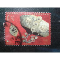 Босния и Герцеговина (Хорватия), 2003. Подвеска и декоративная пряжка народного костюма Неума