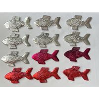 Елочная игрушка рыбка рыба СССР пластик цена за единицу