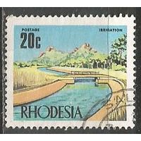 Родезия. Оросительный канал. 1970г. Mi#97.