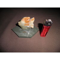 Статуэтка,скульптура рыба,натуральный камень яшма,оникс.С рубля.