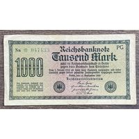 Банкнота 1000 марок 1922 год. Веймарская республика.