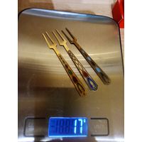 Вилки 3 шт, серебро , для лимона