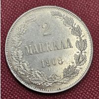 2 Марки Финляндии в составе Российской Империи.  UNC. Великолепная. Под слаб