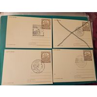 Почтовые карточки, выпущенные в Польше в 1980