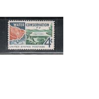 США-1960, (Мих.777),  **  ,  Сохранение воды   (одиночка)