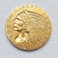 5 $ USA  1914.