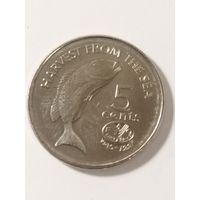 Фиджи 5 центов "50-и летние ФАО" 1995