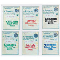 Проездной Барановичи автобус 2022 годовой комплект